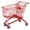 Zinc epoxy coated metal shopping cart