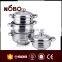 Polishing Stainless Pot Sets With Taper Shape