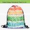 Waterproof polyester 3d printing candy design drawstring backpack