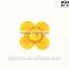 2016 DIAN custom buttons with burnt effect 2 hole corozo buttons yellow color