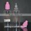 50ml 60ml clear PET tip cap e-juice bottle jars for electronic cigarettes