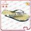 Woven straw flip flops