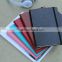 fashion design cheap leather notebook with elastic band and ribbon