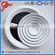 Round perforated air diffuser for HVAC system