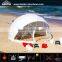 White pvc beach geodesic dome tent for sun shelter