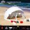 Easy dismantle waterproof geodesic dome tents for beach activities