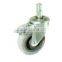 Swivel/Swivel Brake Solid Stem Castor Fitted with Rubber Wheel, PP Hub