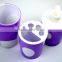 Double color Plastic 3pcs bathroom accessories set