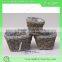 Popular grey color mini willow storage basket for plan