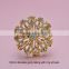 M0455-ring) 100pcs/lot Elegant Wedding Flower Rhinestone Napkin Rings,,50mm diameter ,with 40mm ring ,nickle or gold plating