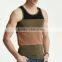 2015 New special design contrast color slim fit tank tops for hot men