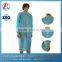 Colourful nonwoven disposable medical lab coat with elastic cuff for adult