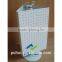 four sides metal counter spinning pegboard stand