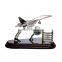 Wholesale cheap Zinc alloy airplane models with wooden base for gift/souvenir