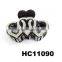 glitter rhinestone heart shaped hair claw clip stock