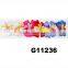 multi colors curly ribbon bow korker hair bow clip