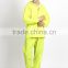 100% PU water-proof breathable High Visibility Reflective Rain Suit for adult