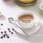 color glazed ceramic cappucino coffee cup