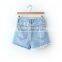 lady clothing burn out fabric women girls fashion denim shorts