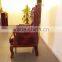 Baroque Real Leather King Throne Chair (FOH-A09)