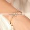 New Fashion Camellia Hollow out zircon Open Bangle Women Bracelet Jewelry