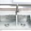 Topmount stainless steel handmade double bowl kitchen sink made in china