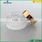 40ml frosted cosmetic glass jar with gold aluminum cap