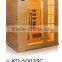 2 People Capacity and Solid Wood Main Material dry sauna room