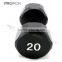 men using professional gym dumbbell