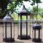 Black Customized Wholesales Glass Cheap Candle Lantern