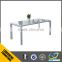 luxury conference room table White aluminum frame glass conference table