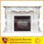 modern design white marble outdoor electric fireplace