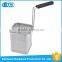 Commercial grade stainless steel deep strainer pasta cooker basket