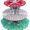 3 tires customized corrugated paper wedding cake stand