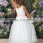 Beautiful and high quality organza flower dress or full-length ball gown flower girl dress or short front & long back girl dress