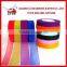 2015 New Design Rainbow Color Organza Ribbon/custom rainbow organza ribbon