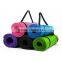 High Density NBR Exercise Yoga Mat With Carry Strap for Gymnastic Fitness