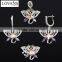 Bridal Wedding Jewelry Set Micro Pave Setting 925 Sterling Silver Jewelry TZ-0184