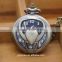 Retro Antique Brass Cartoon Dial Kids Pocket Watch with Necklace Chains