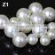 6-7mm natural genuine real one hole half drilled freshwater button shape loose pearls no holes z1
