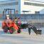 Hot sale mini articulated small wheel loader with many loader attachments and low price