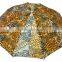 High Quality Mix 12 Designs 22inch 10k 3 Fold Satin Leopard Print Umbrella