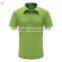 Green Plain Business Shirt Short Sleeve Polo Shirt for Men