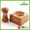 Top quality customized wooden mortar and pestle wholesale