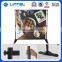 Magic portable banner in backdrop stand