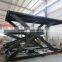 Hydraulic stationary aerial scissor lift platform