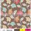 JY-3640 Laminated PVC tablecloth with non-woven/flannel backing( golden/silver partial printing)