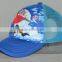 Guangzhou hat factory professional custom 100% cotton cute cartoon parrot trucker cap