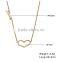 Hollow Heart Pendant Necklace Stainless Steel Charm Chain Necklace Dubai Jewelry