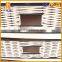Rattan white storage cabinet